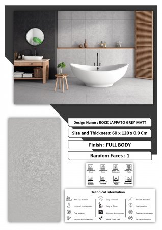 ROCK LAPPATO GREY MATT